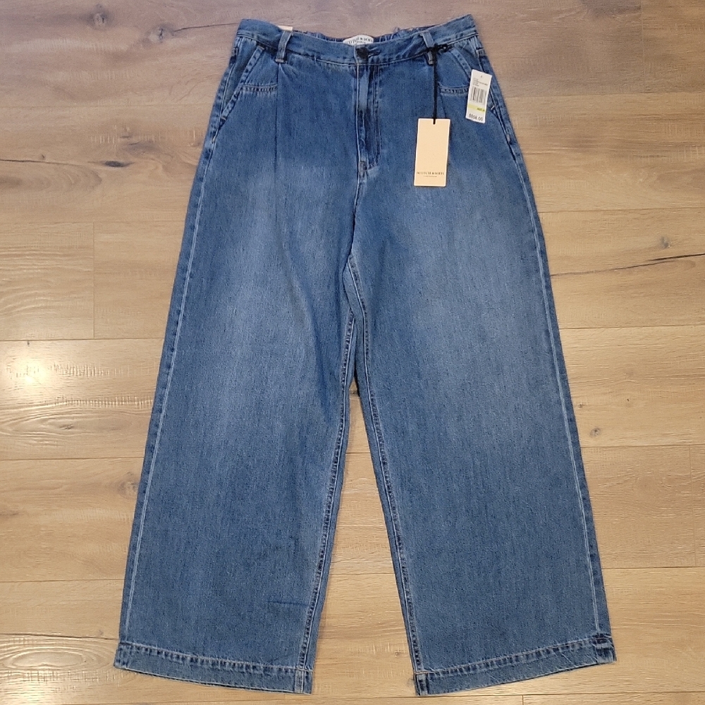 NWT Scotch & Soda Wide Leg High Rise Jeans Size 30